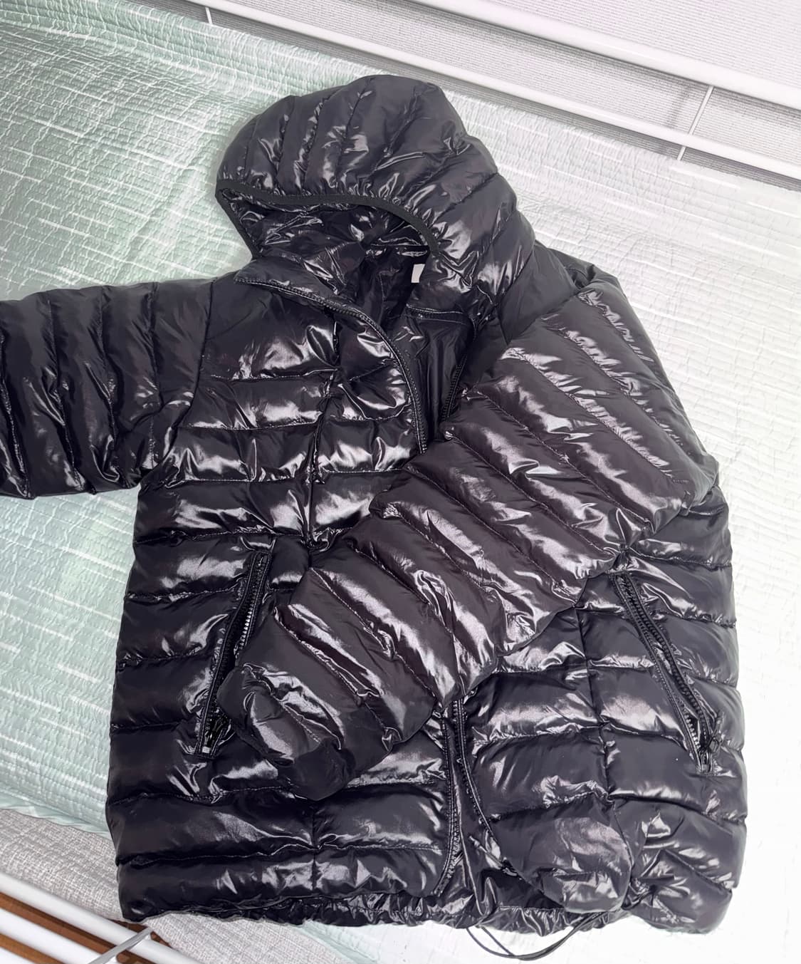 오와이 경량패딩 유광 0사이즈 상품이미지2