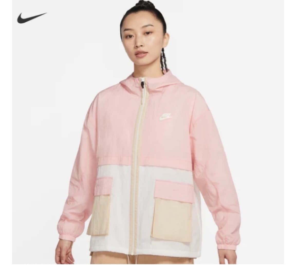 나이키 여자 여성 우븐 스우시 핑크 바람막이 자켓 재킷 바막 상품이미지1