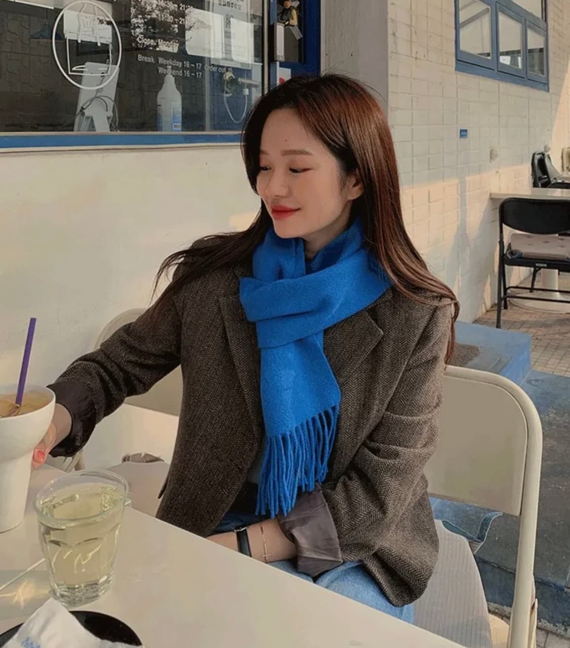 달트 브라운 헤링본 자켓 상품이미지1