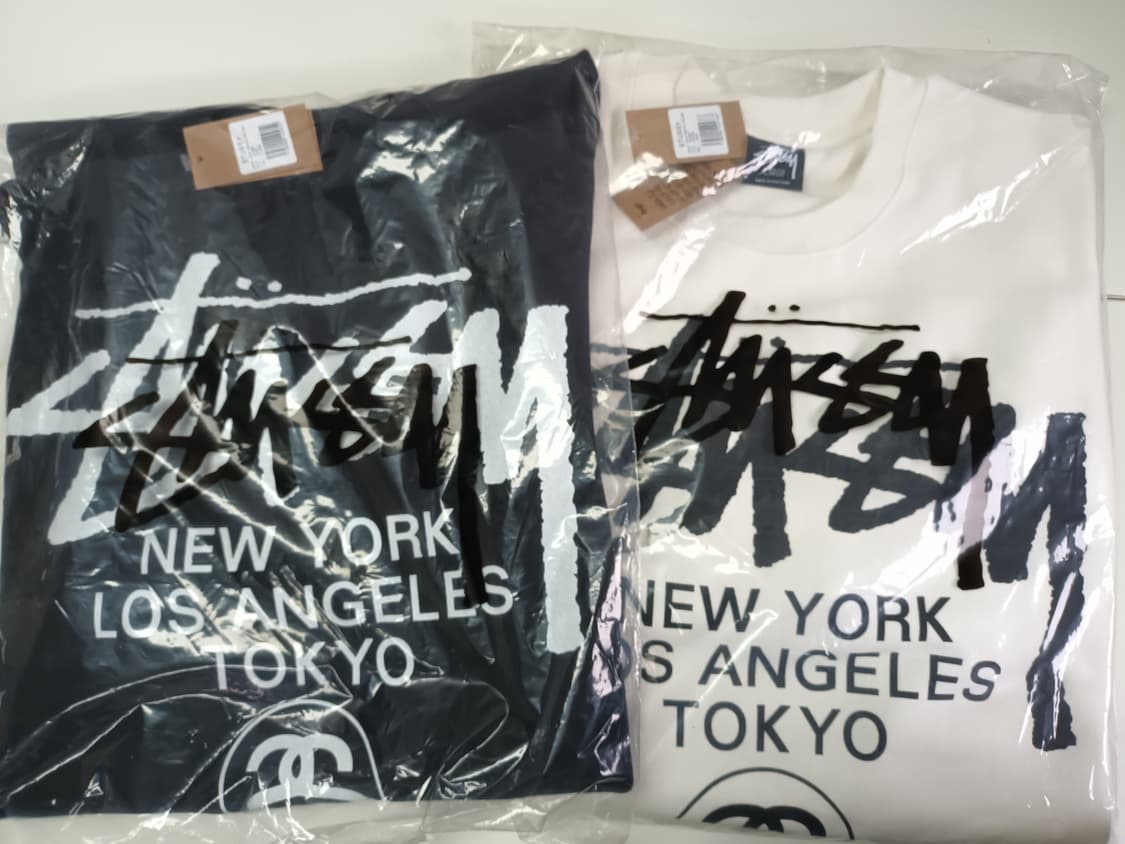 (정품)스투시 월드투어맨투맨 L/.XL새상품# 두가지 상품이미지1