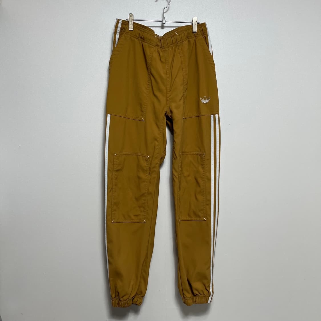 아디다스 삼선 카고 조거 팬츠 브라운 s 상품이미지1