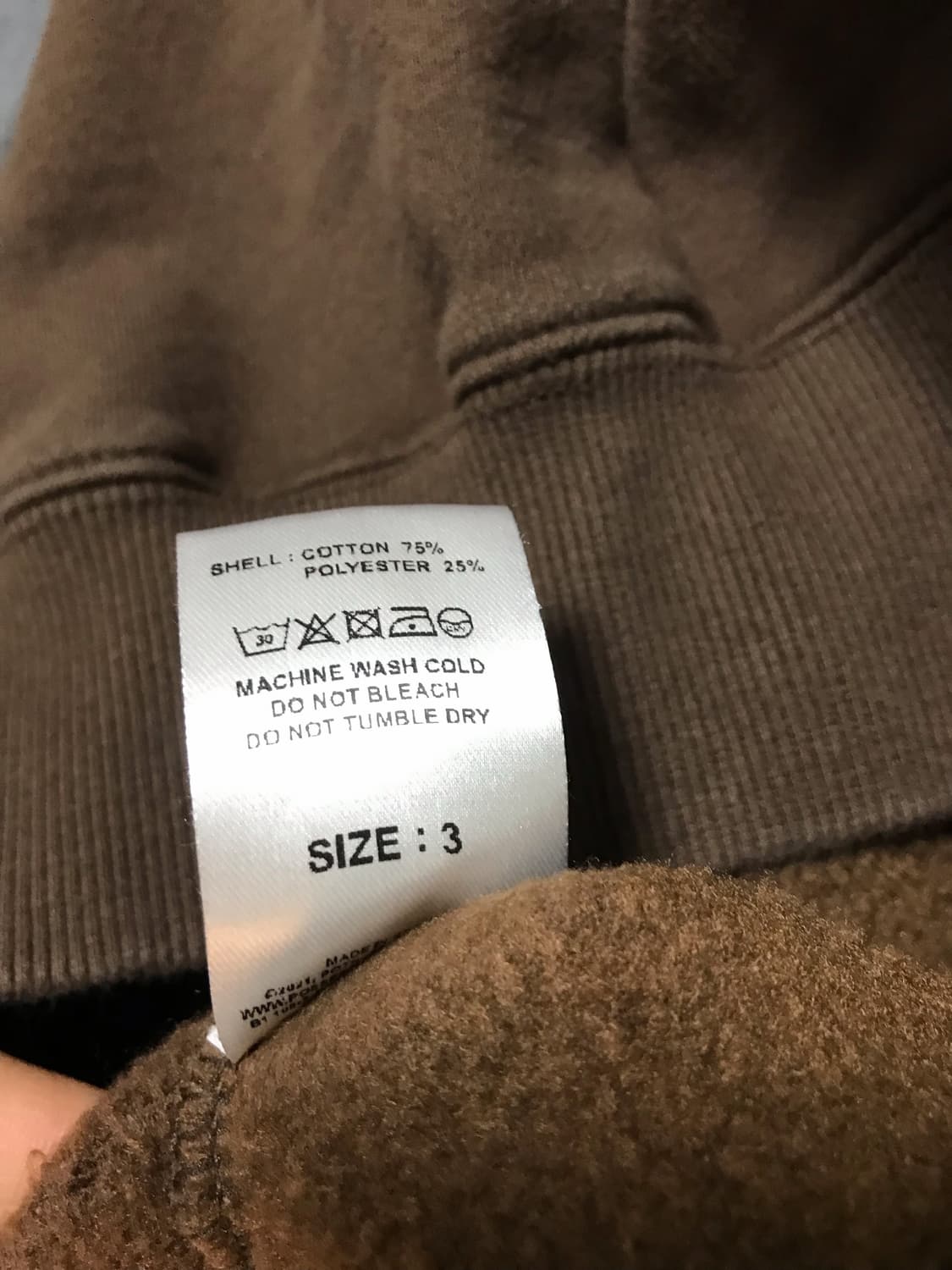 퍼츠 후드티 사이즈 3 판매 상품이미지3