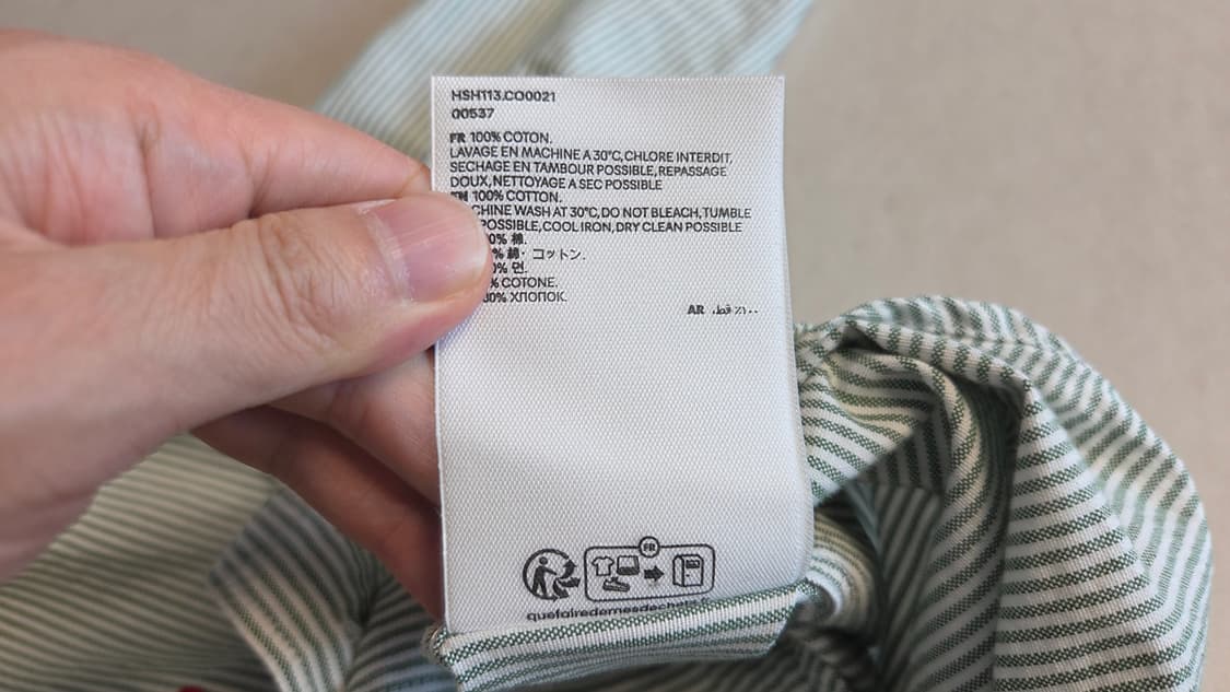 Ami 아미 스몰 하트 스트라이프 옥스포드 셔츠  상품이미지7