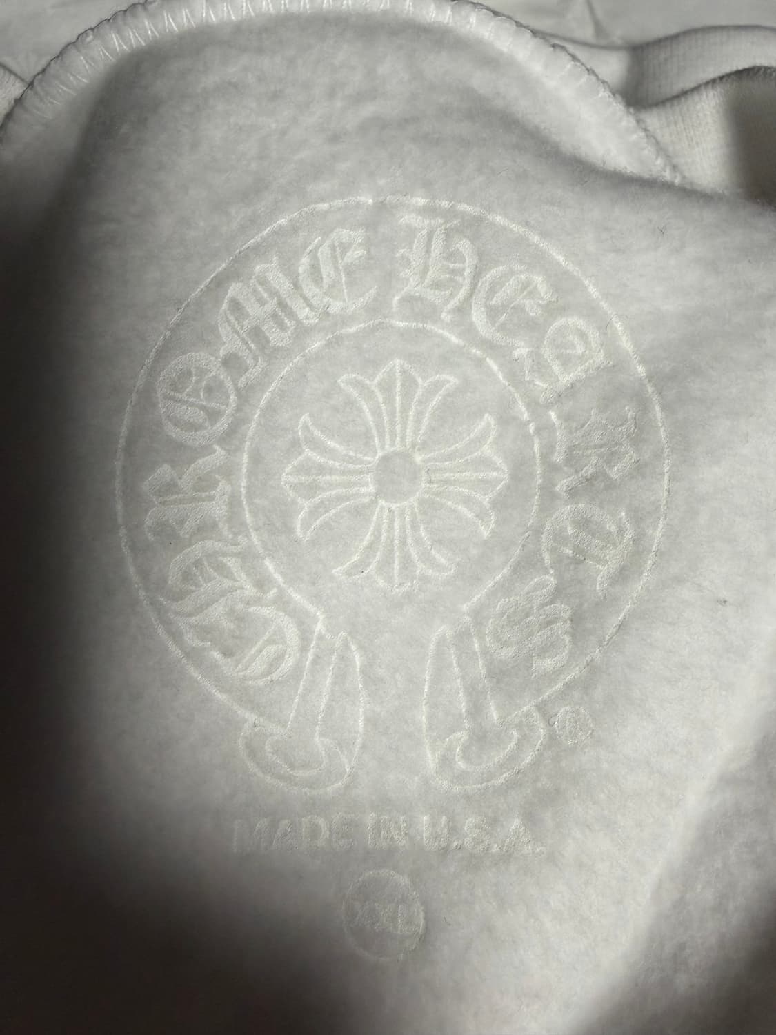 크롬하츠 넥 로고 크루넥 스웨트셔츠 화이트 상품이미지5