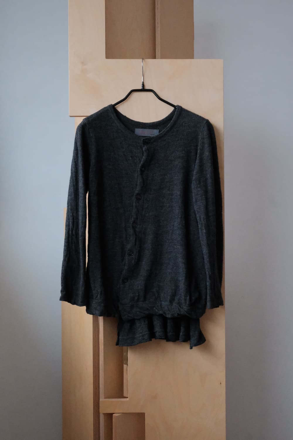 Yohji yamaoto +NOIR Asymmetric Cardigan 상품이미지1