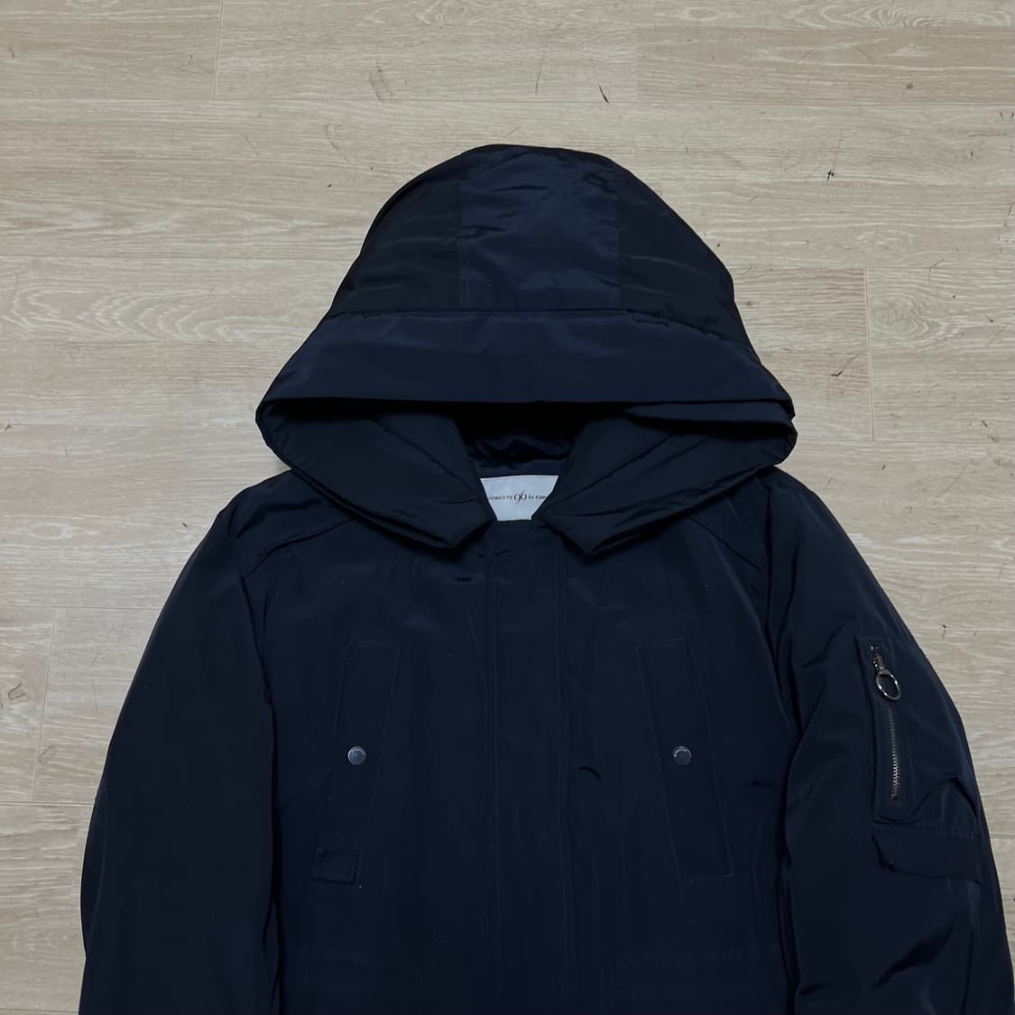 나인식스 뉴욕 여성 덕다운 후드 롱패딩 점퍼 [네이비] S/90(66) 상품이미지2