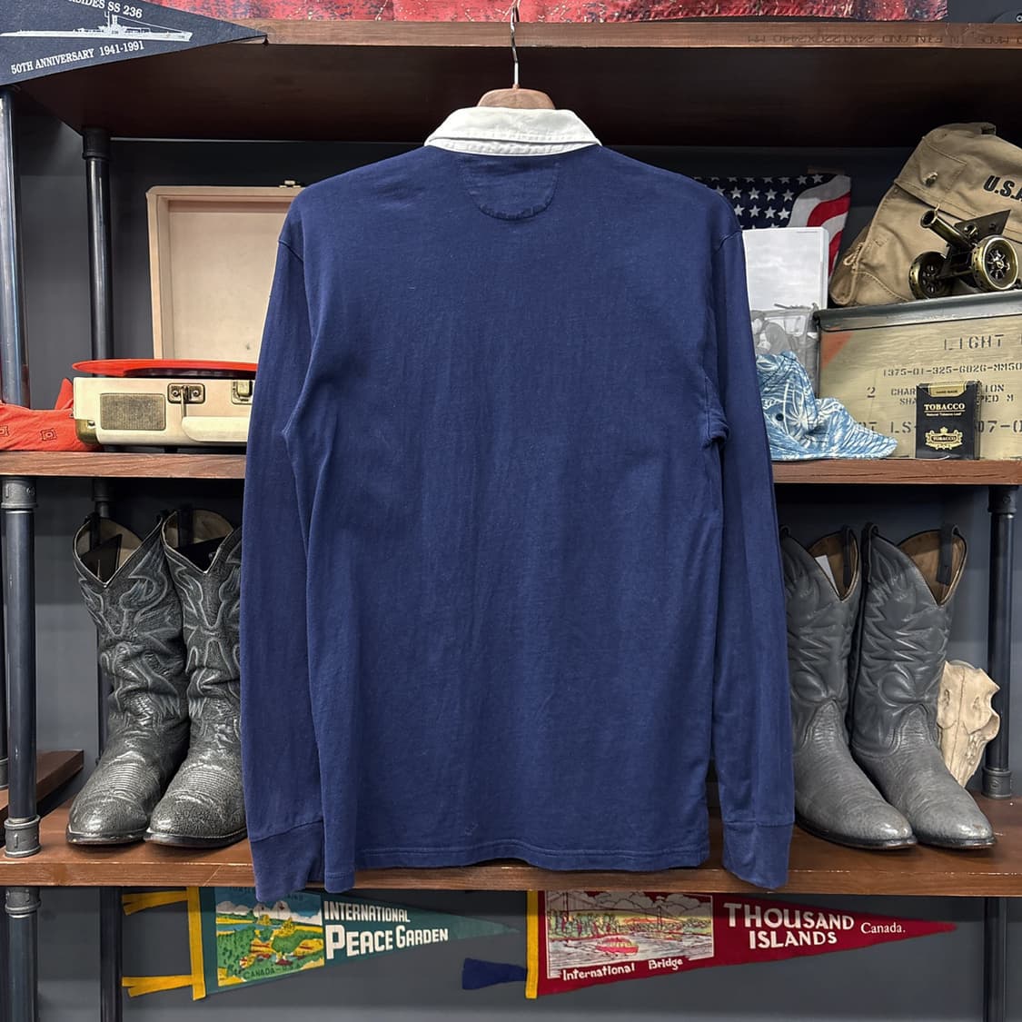 90s 폴로 랄프로렌 칼리지 크레스트 와펜 아이비 럭비셔츠 N1003 상품이미지2