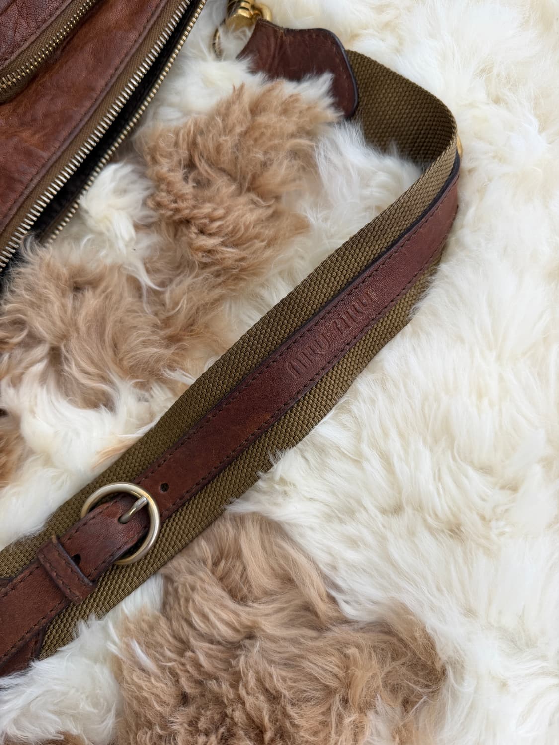 90s miu miu leather pocket bag 상품이미지3