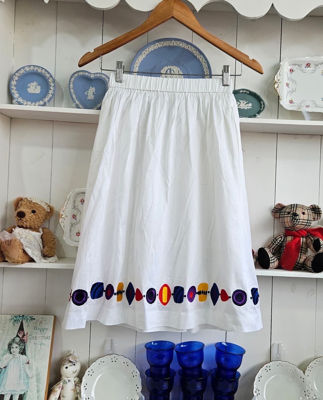 입생로랑(YVES SAINT LAURENT) 자수 스커트 상품이미지4