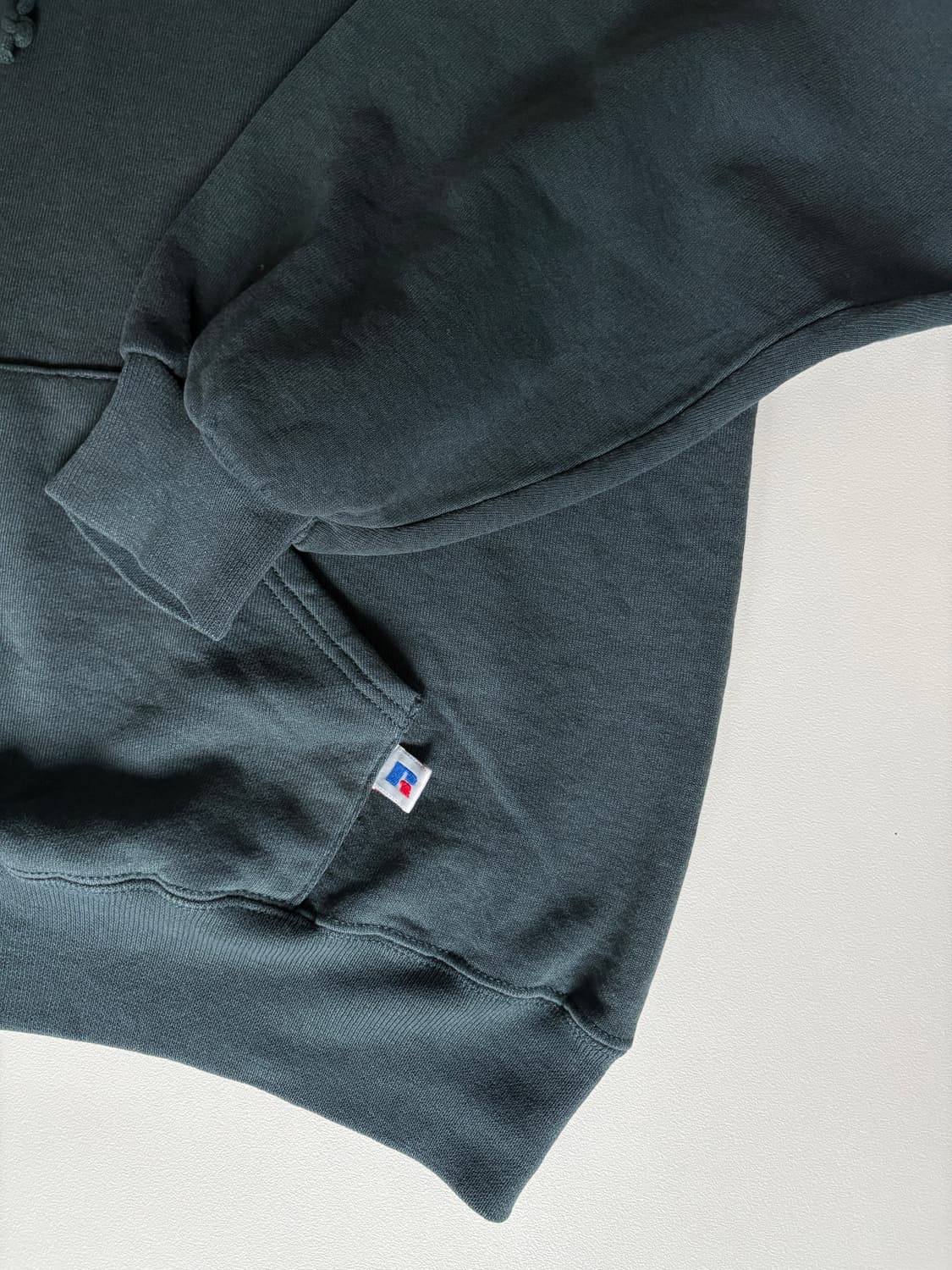 90s 미제 usa 러셀 후드 다크 그린 L 라지사이즈 상품이미지5