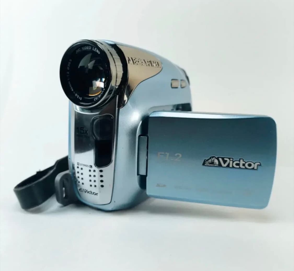 하늘색 Jvc miniDV 빈티지 캠코더 아쿠아블루 상품이미지1