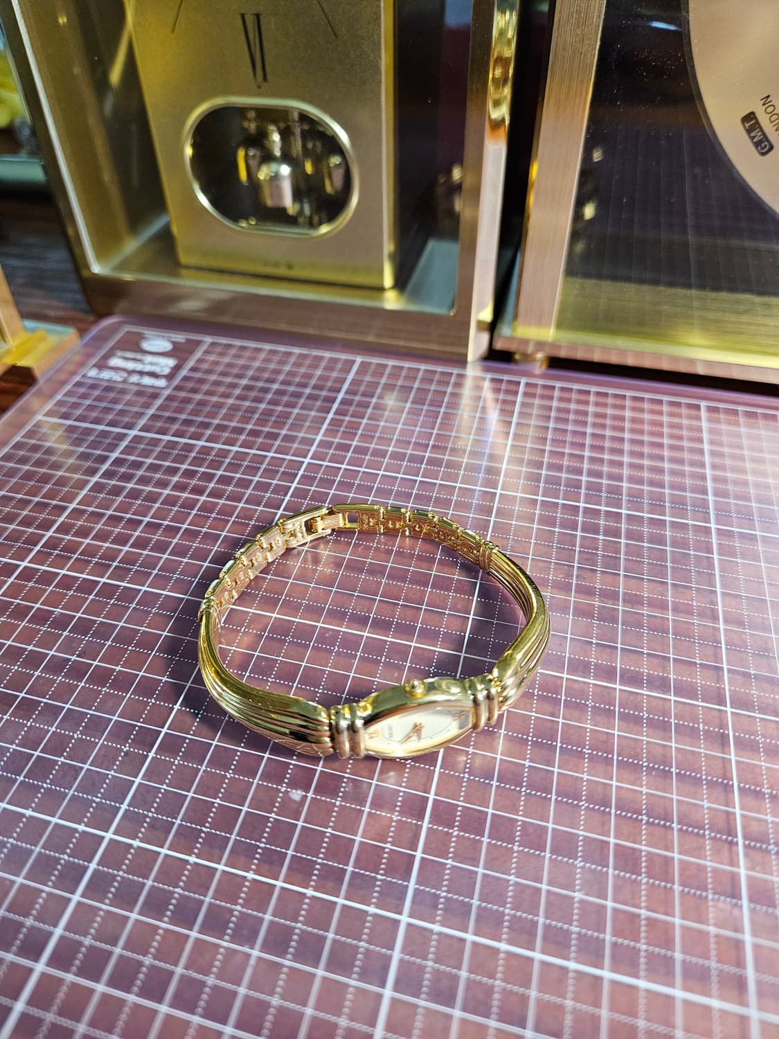 세이코 빈티지 여성용 팔찌형 금장 시계 쿼츠 상품이미지4