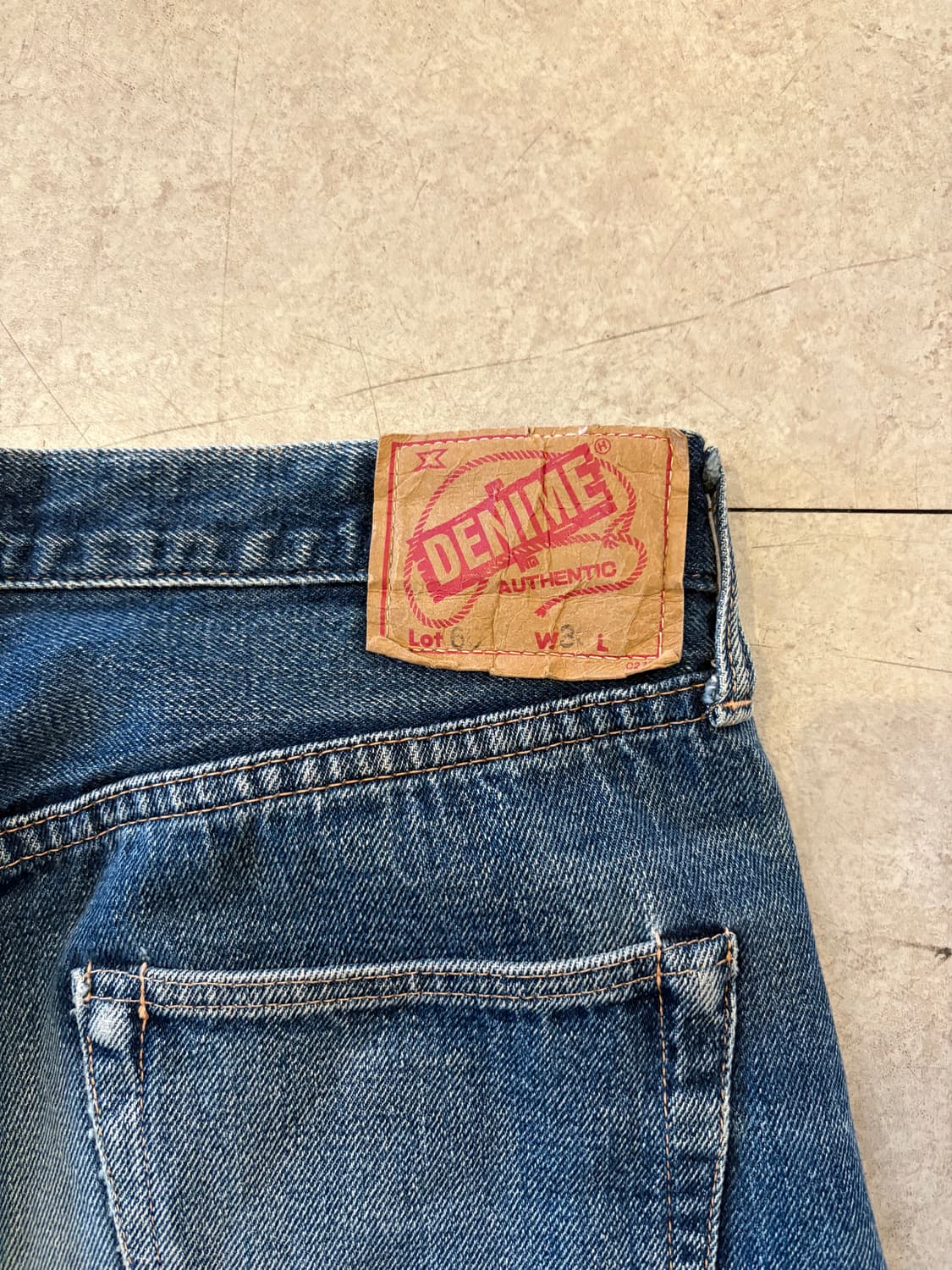 Denime 드님 셀비지 데님 스트레이트 팬츠 상품이미지8