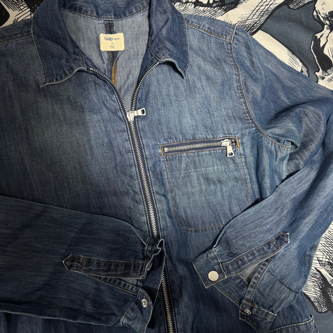 GAP 갭 데님 점프수트 S사이즈  상품이미지3