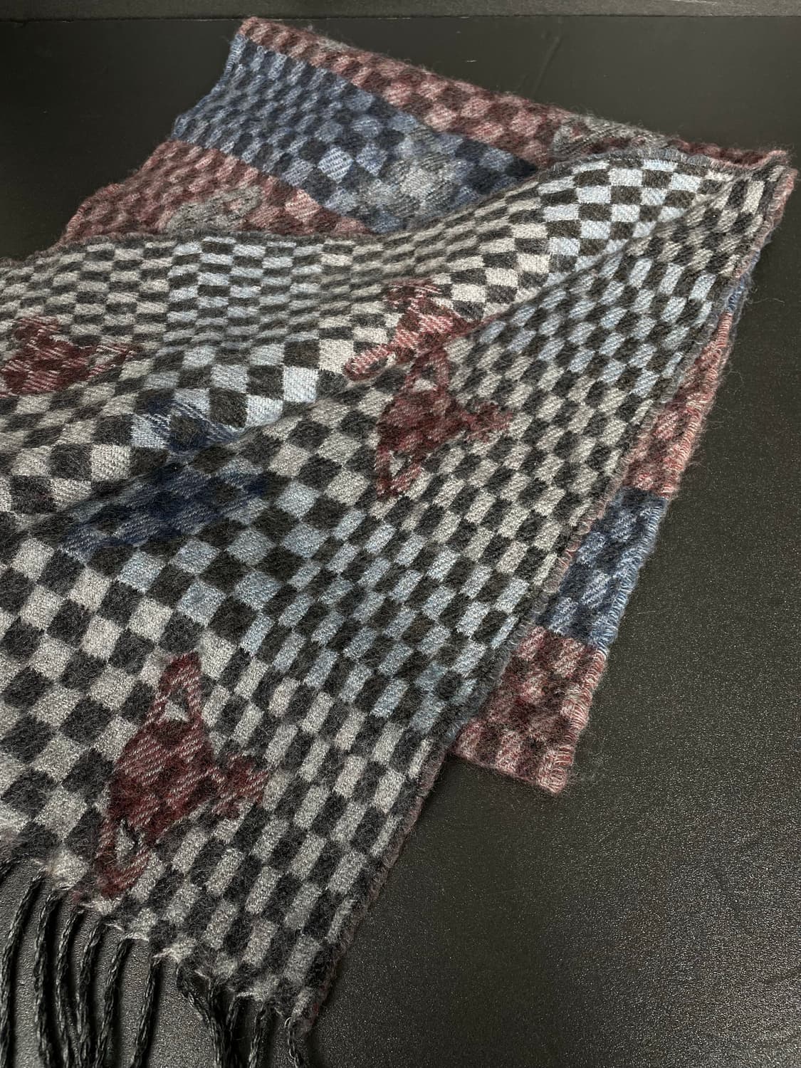 비비안웨스트우드 자수 로고 울 머플러 목도리 상품이미지6