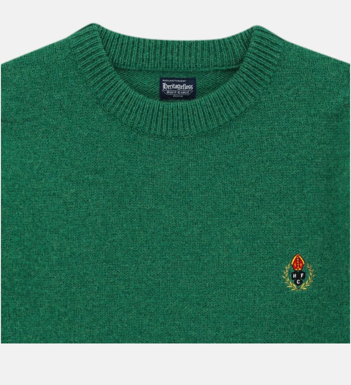 (새상품) 헤리티지플로스 25fw 쉐기독 스웨터 그린  상품이미지4