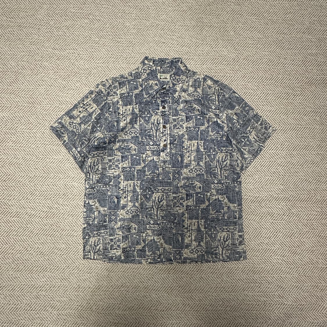 VINTAGE usa made hawaiian shirt half 상품이미지1