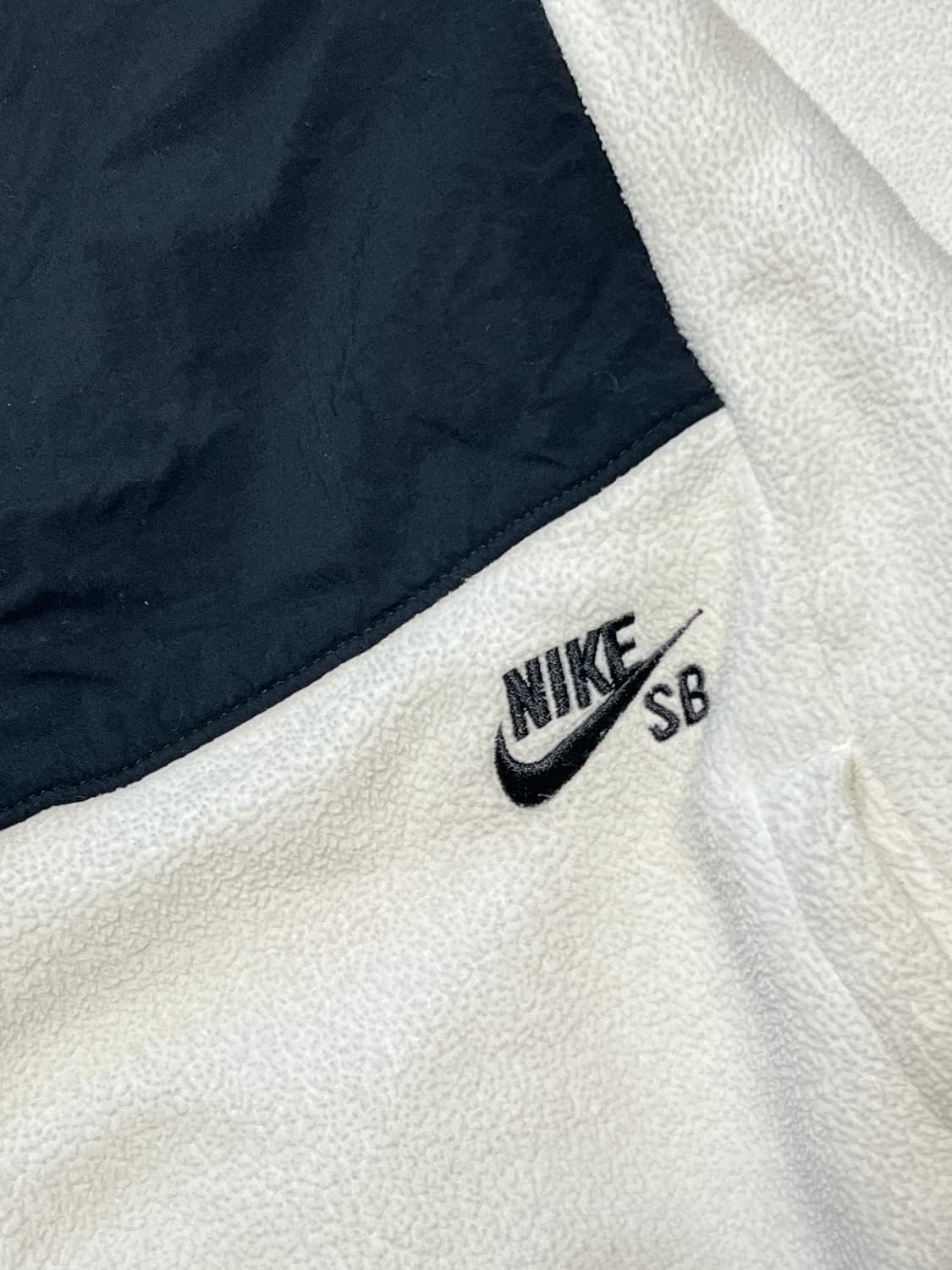 나이키SB 배색 플리스 후드집업 L 화이트 상품이미지3