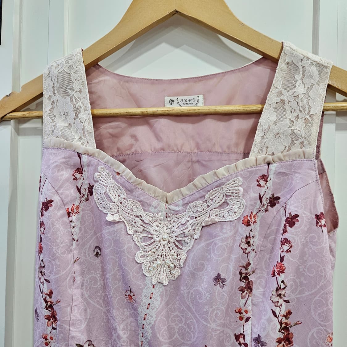 axes femme(엑시즈팜) 플라워 레이스 원피스 상품이미지2