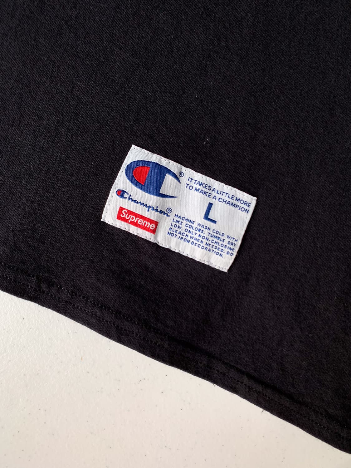 100 슈프림x챔피온 16ss 레터링 롱슬리브 상품이미지8