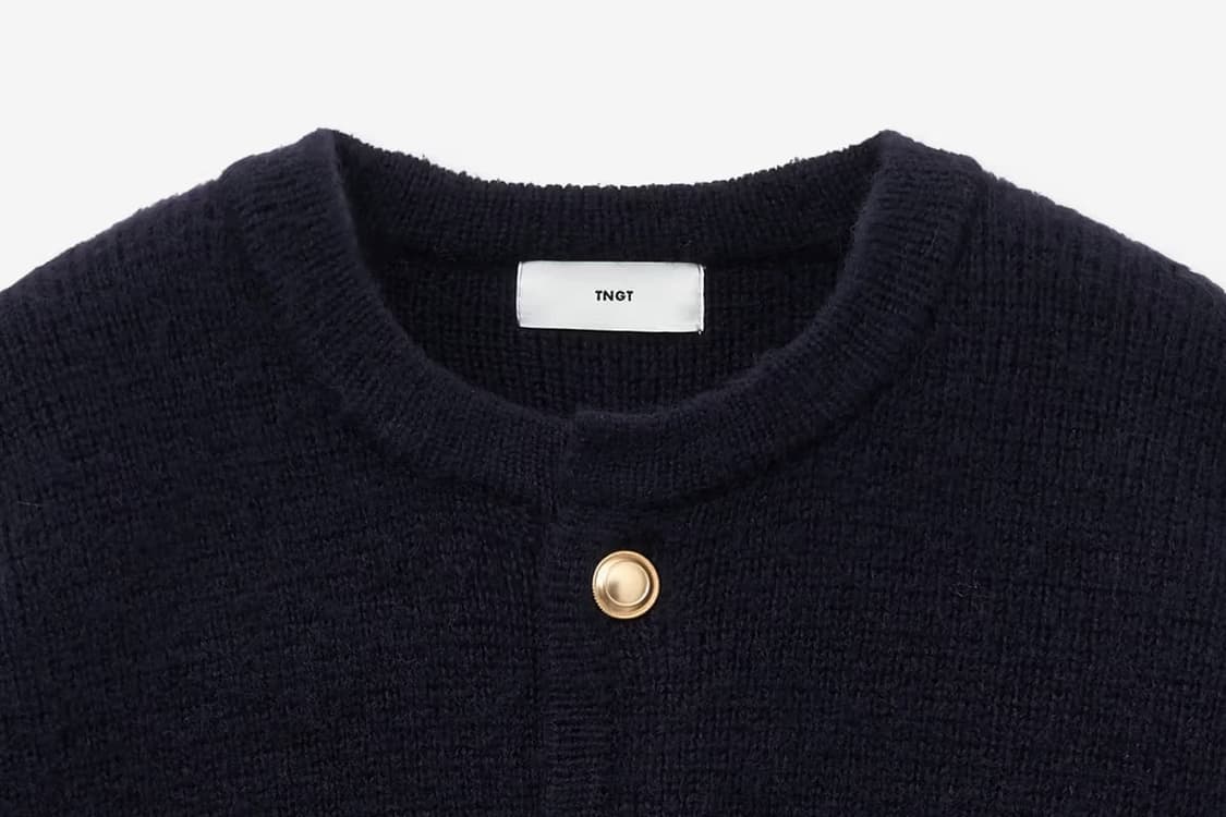 TNGT 골드버튼 모헤어 가디건 상품이미지2