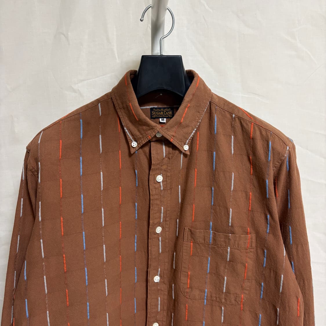 슈가케인 네이티브 아메리칸 스트라이프 셔츠 / 브라운, M 상품이미지2