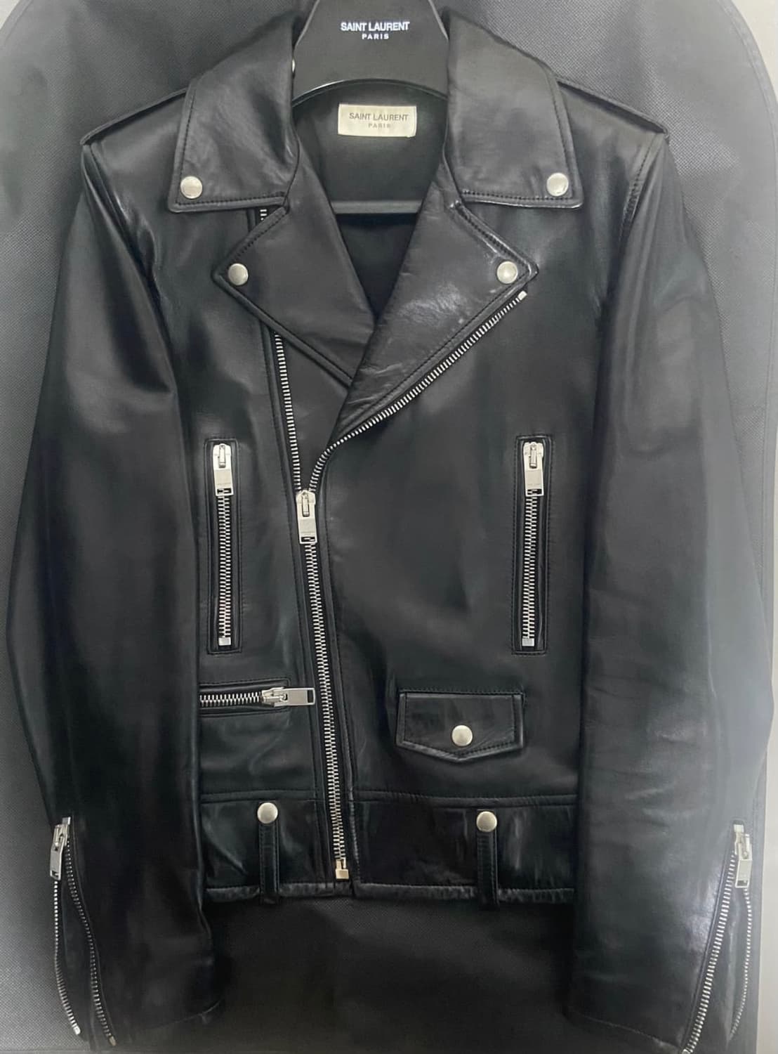 [46] 생로랑 FW14 L01 에디 슬리먼 시즌 레더자켓 판매합니다 상품이미지1