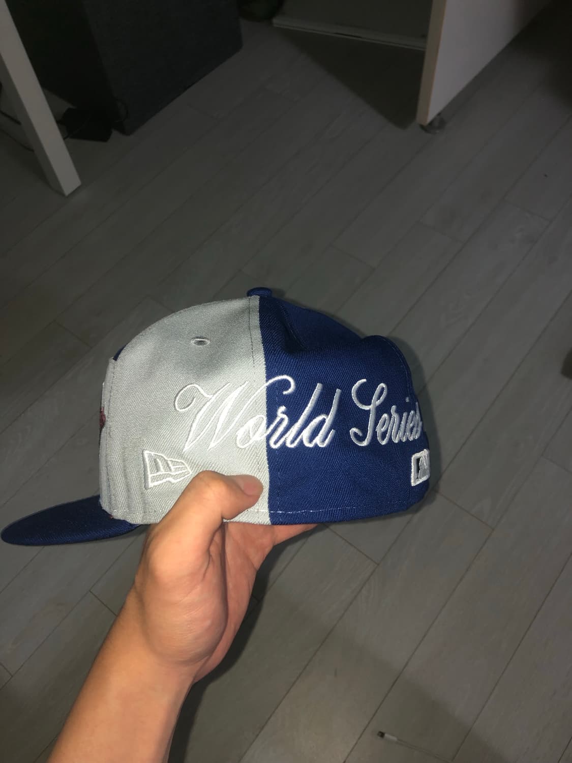 La다져스 스크립트 스플릿 패널 뉴에라 사이즈캡 상품이미지3