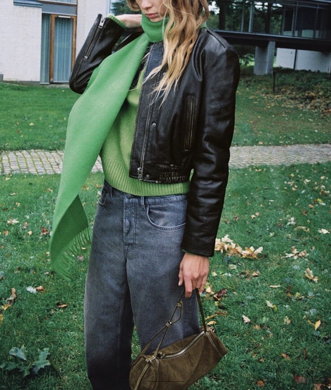 Zara vintage leather jacket (sheepskin) 상품이미지7