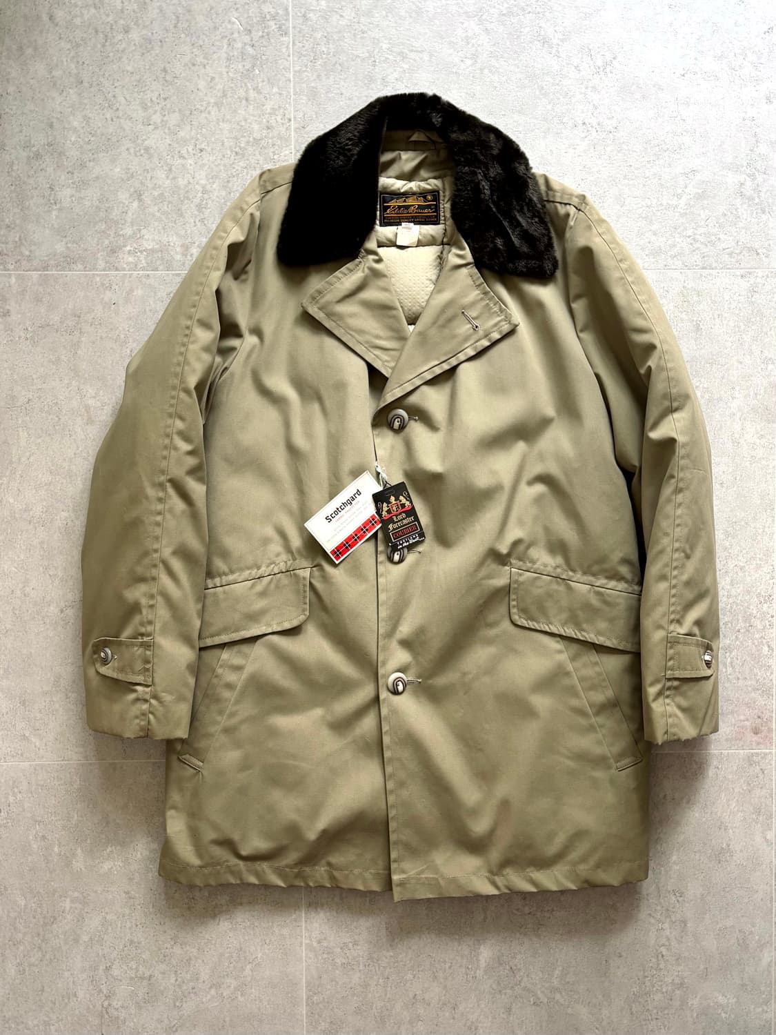 70's 에디 바우어 구스 다운 라이닝 카 코트 38 데드스탁 상품이미지1