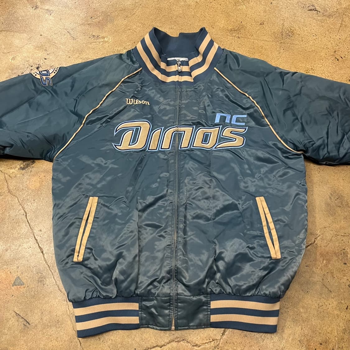 [XL] 윌슨 NC 다이노스 야구 점퍼 블루종 b16 상품이미지3