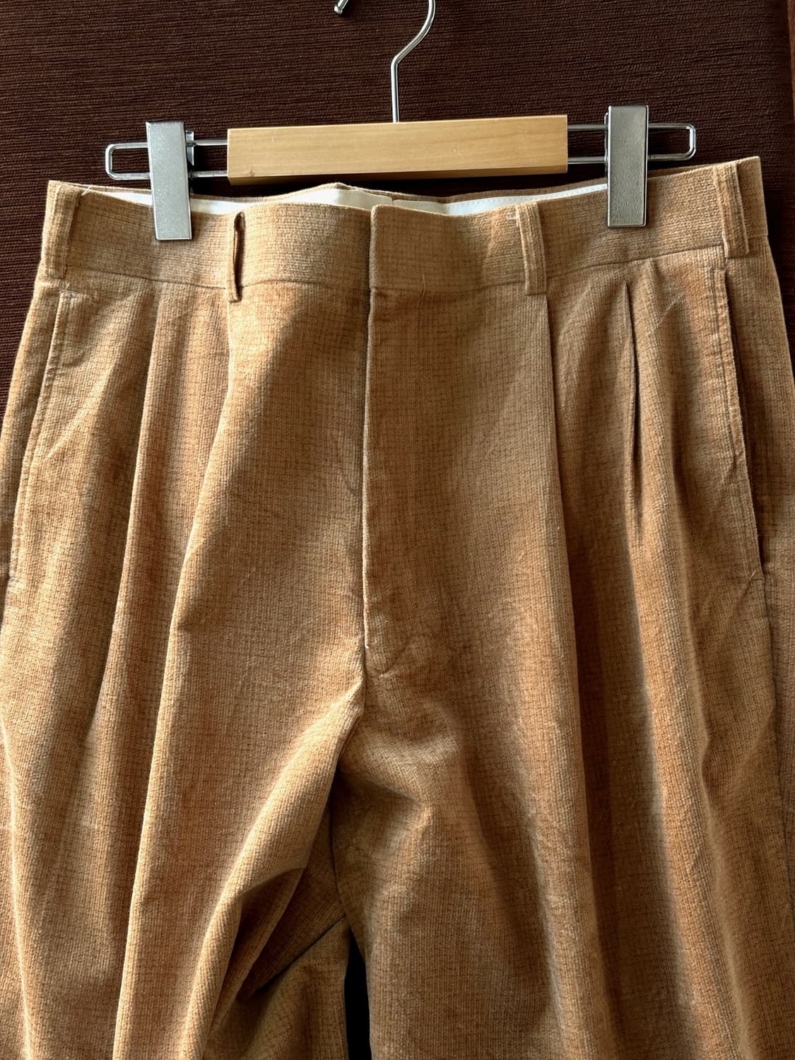 Cord design 2 tuck wide pants 상품이미지5