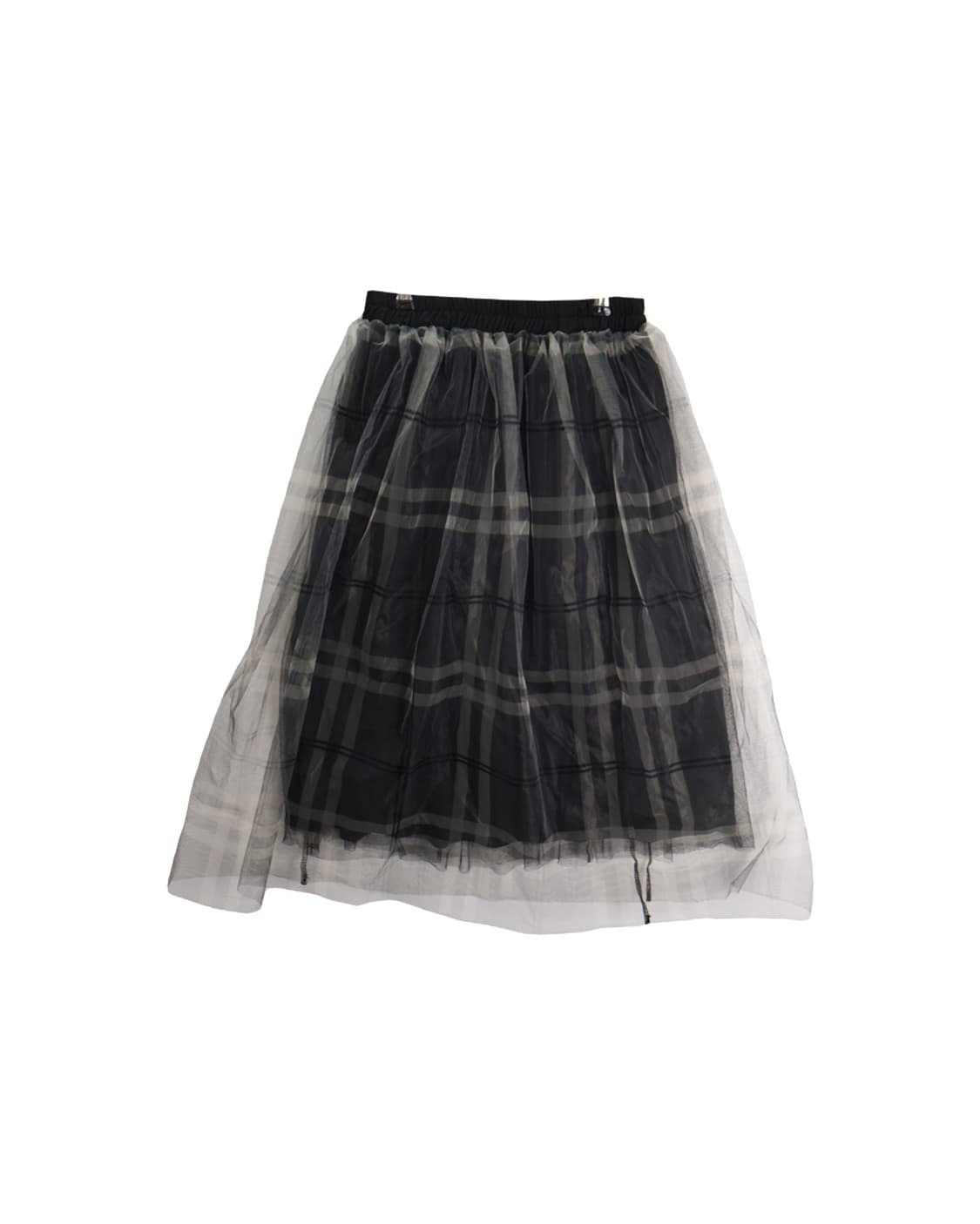 Jpn Poly Checked Midi Skirts 상품이미지4