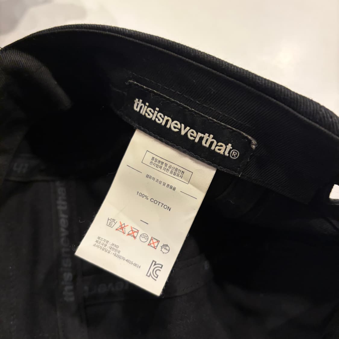 디스이즈네버댓 캠프캡 블랙 모자 상품이미지4