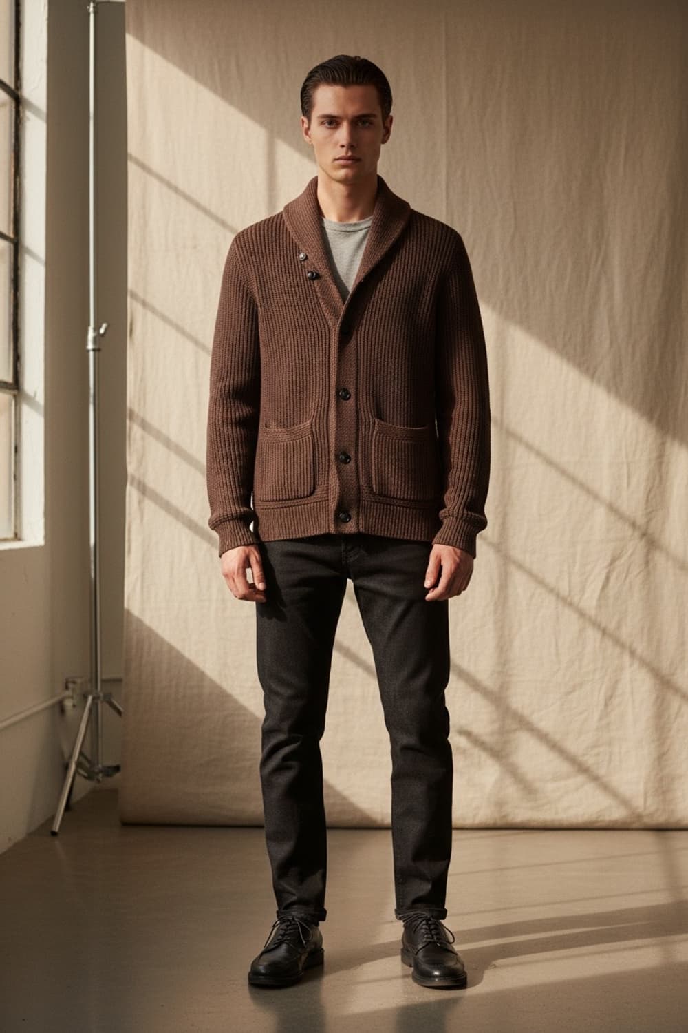 S/ RRL 더블알엘 메리노울 숄카라 가디건 상품이미지2