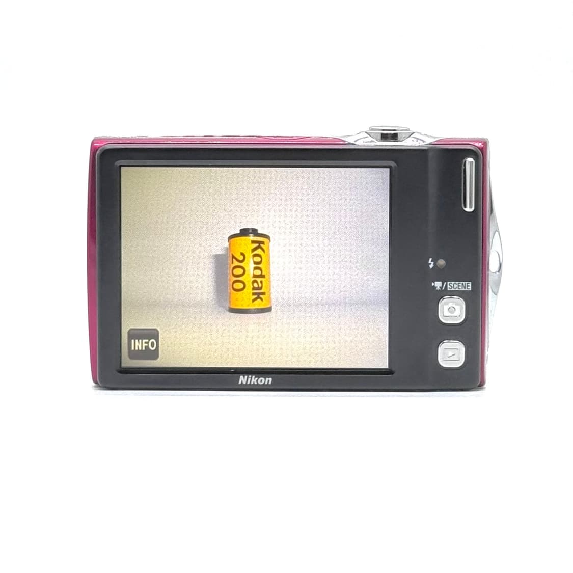 [터치&이모지!] 니콘 쿨픽스 S4000 버건디 디지털카메라 상품이미지3