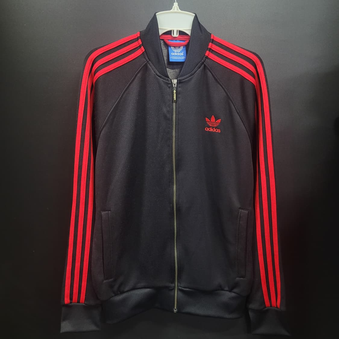 아디다스 불꽃 파이어버드 검빨 슈퍼스타 트랙탑 져지  상품이미지1