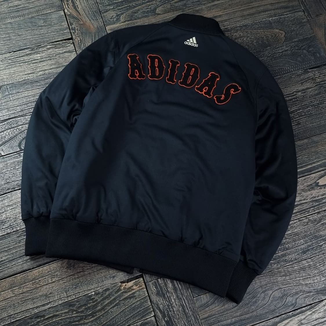 [아디다스] 뒷판 빅로고 블루종 자켓 블랙 M18417 상품이미지1