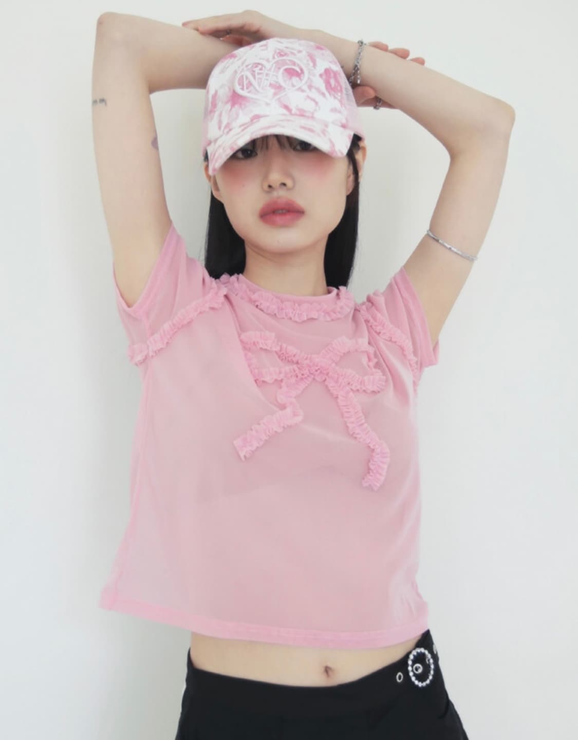 노피셜노피스 리본매쉬티 상품이미지1