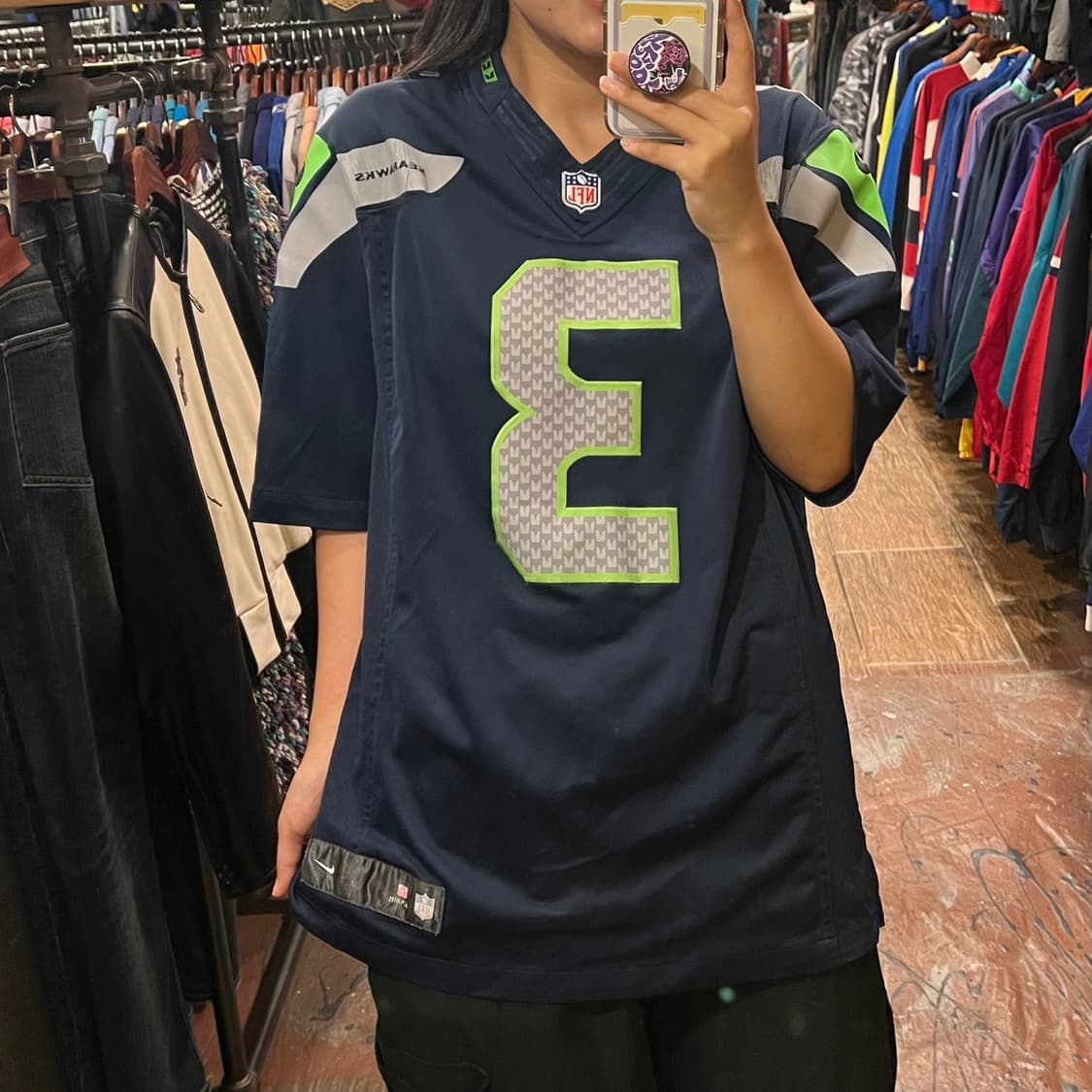 [HI]NFL 풋볼져지 반팔티 네이비 상품이미지3