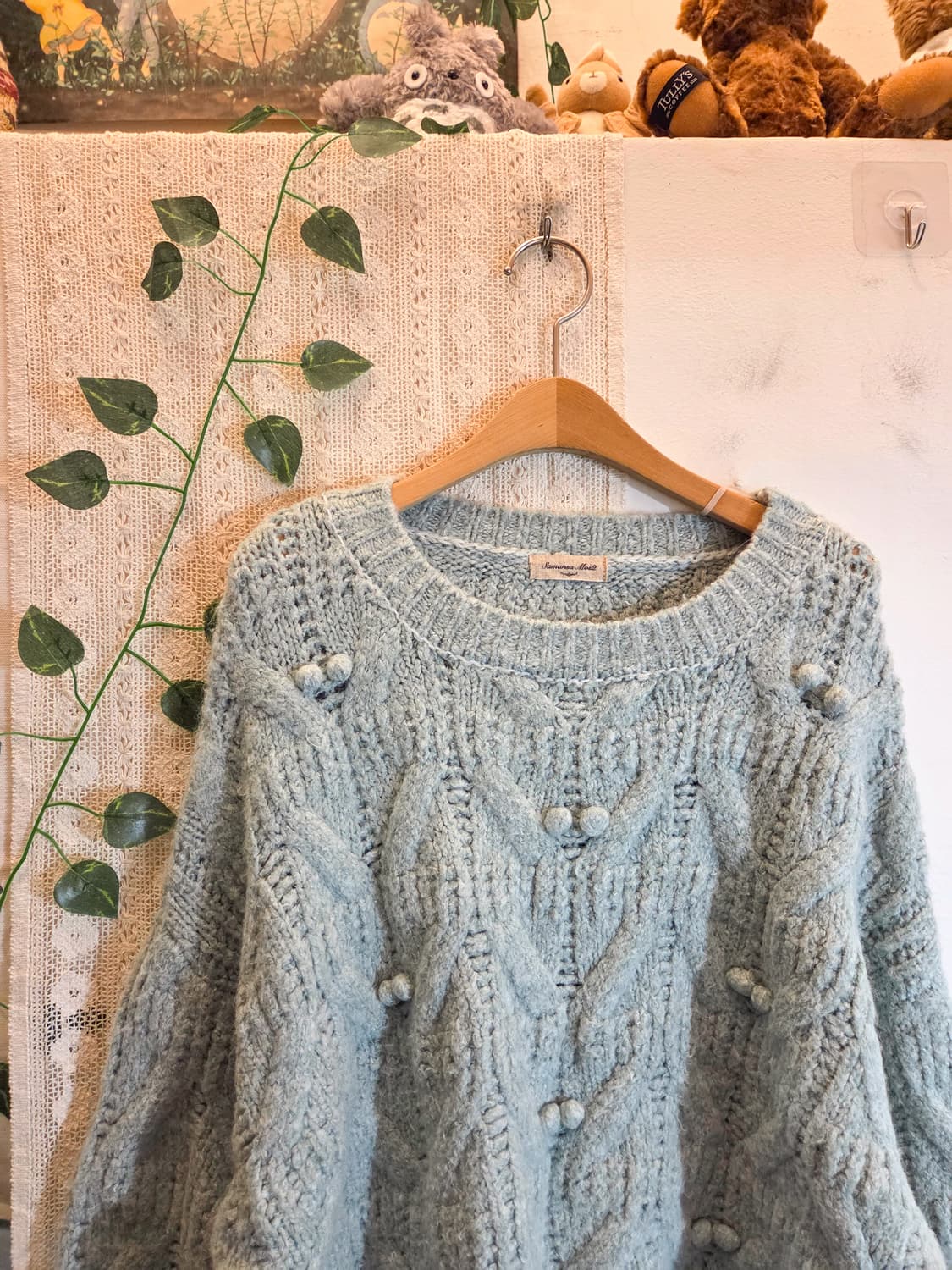 sm2 폼폼 짜임 니트 상품이미지2