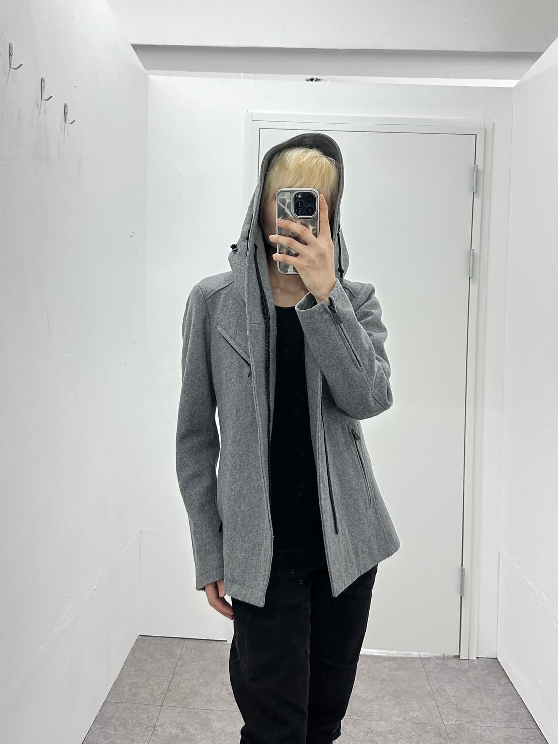 Asymmetric Zip Hooded Jacket 상품이미지8