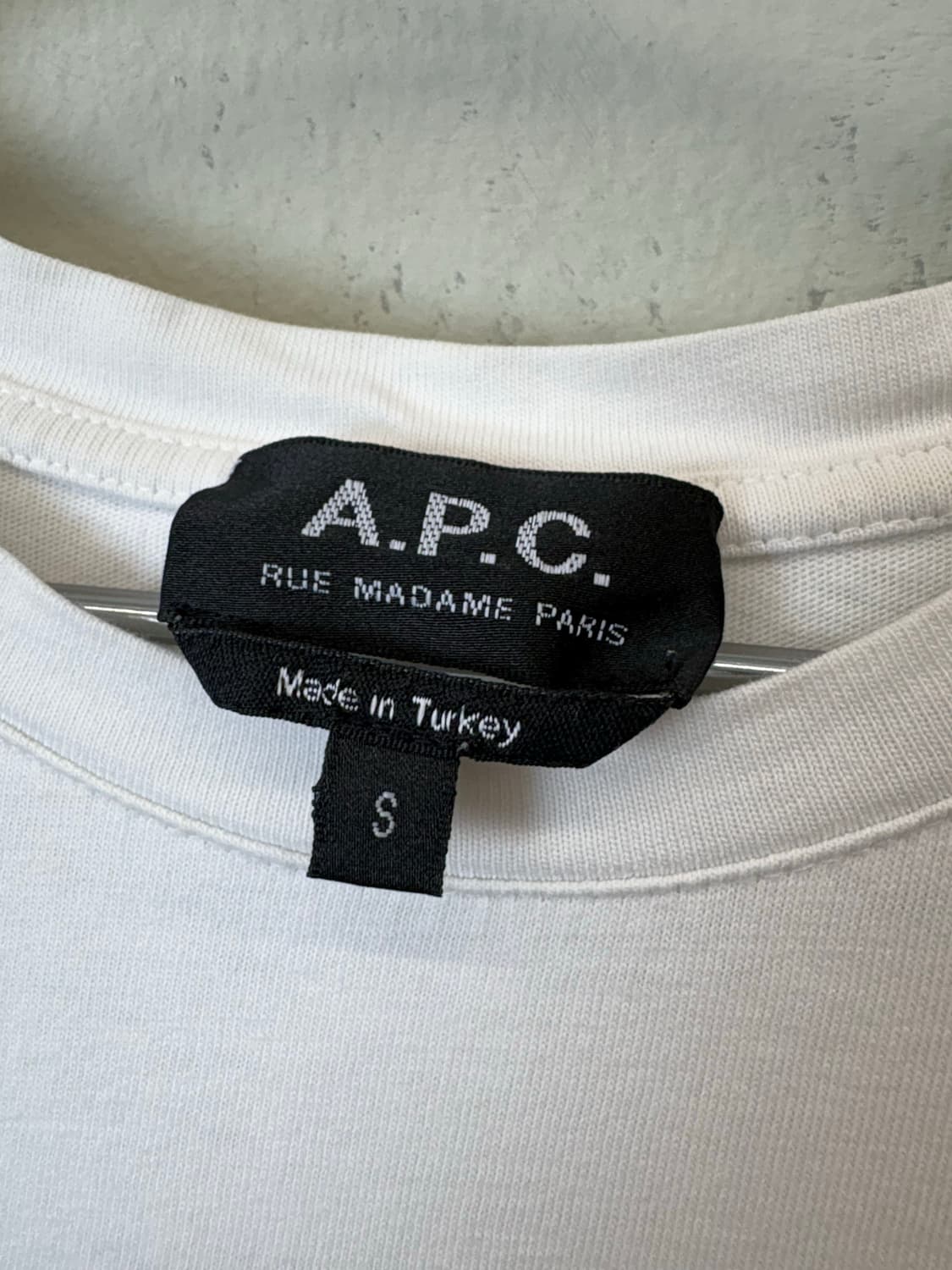 A.P.C. 아페쎄 로고 반팔 티셔츠 화이트 상품이미지6