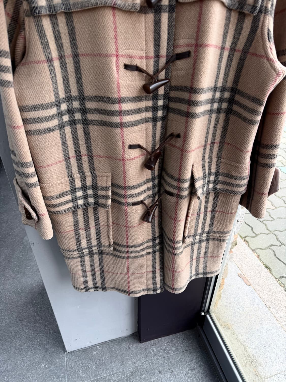 UK48/ 버버리 스페셜리티 노바체크 후디드 떡볶이 코트 상품이미지4