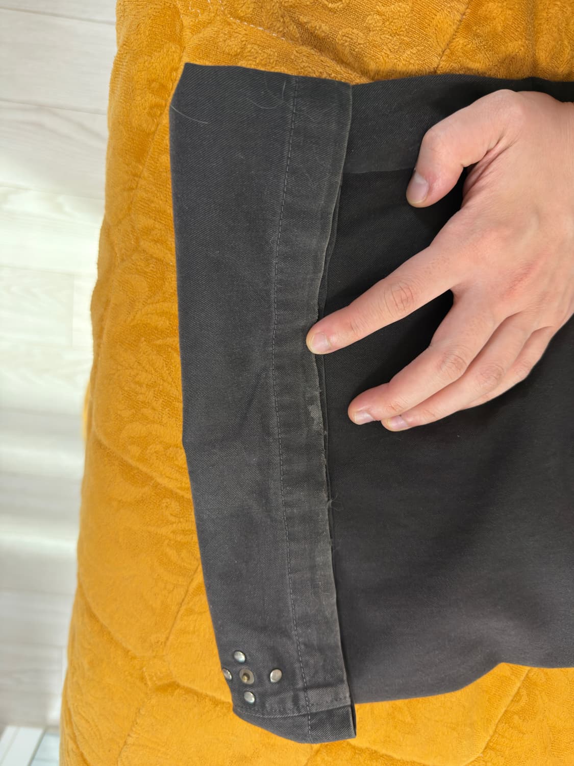 [3] 25ss 폴리테루 리벳 고시마 빈티치 차콜 상품이미지3