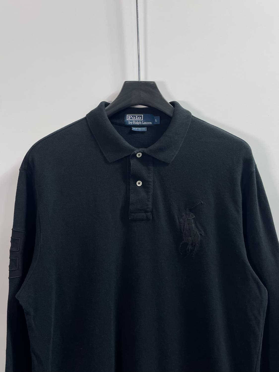 폴로 랄프로렌 빅포니 블랙 긴팔 카라티 (on.647)   상품이미지2