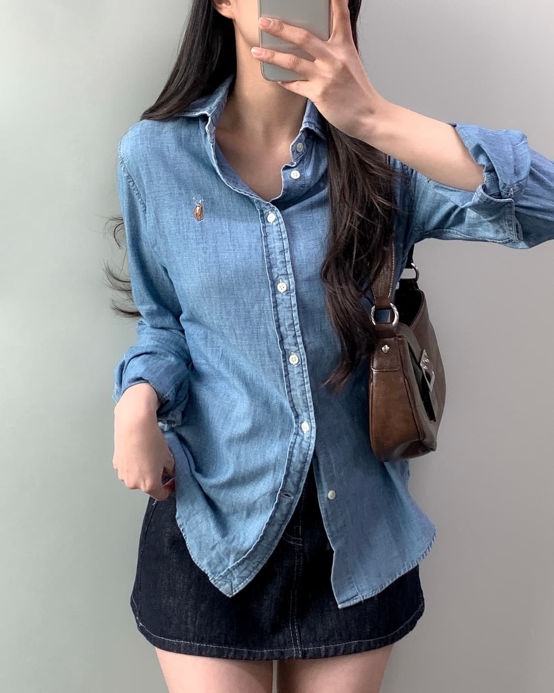 폴로 샴브레이 셔츠  상품이미지1