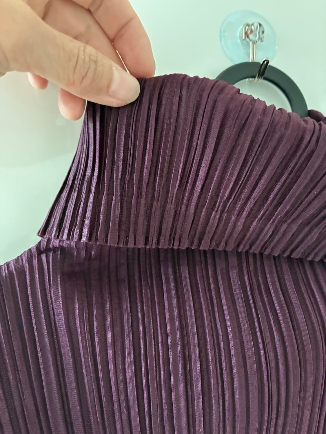 [Pleats Please Issey Miyake] 딥퍼플 터틀넥 반팔  상품이미지3