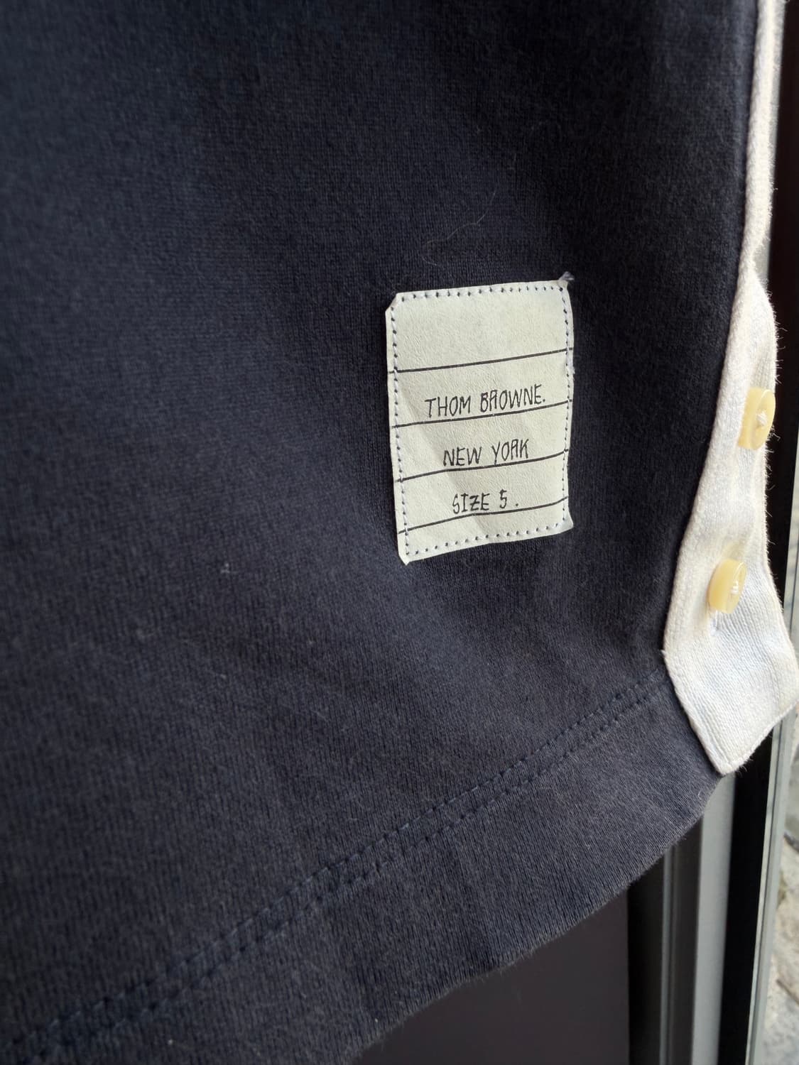 5/ 톰브라운 1/2 톤앤톤 져지코튼 폴로 반팔 상품이미지4