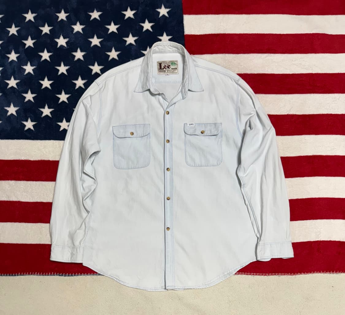 Lee 라이트데님셔츠vintage denim shirt 아이스컬러 빈티지 상품이미지1